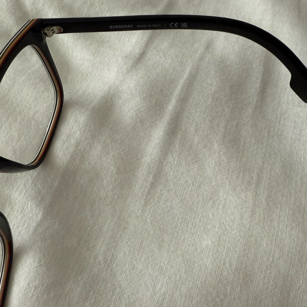 Burberry Black Eyeglasses with Tan Case - Picture 7 of 7